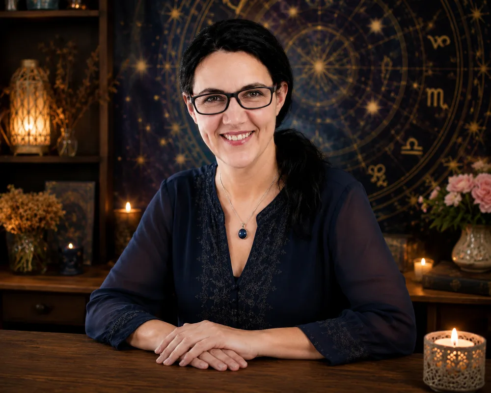 Porträt von Katarina Kolbeck, Astrologin und Lebensberaterin